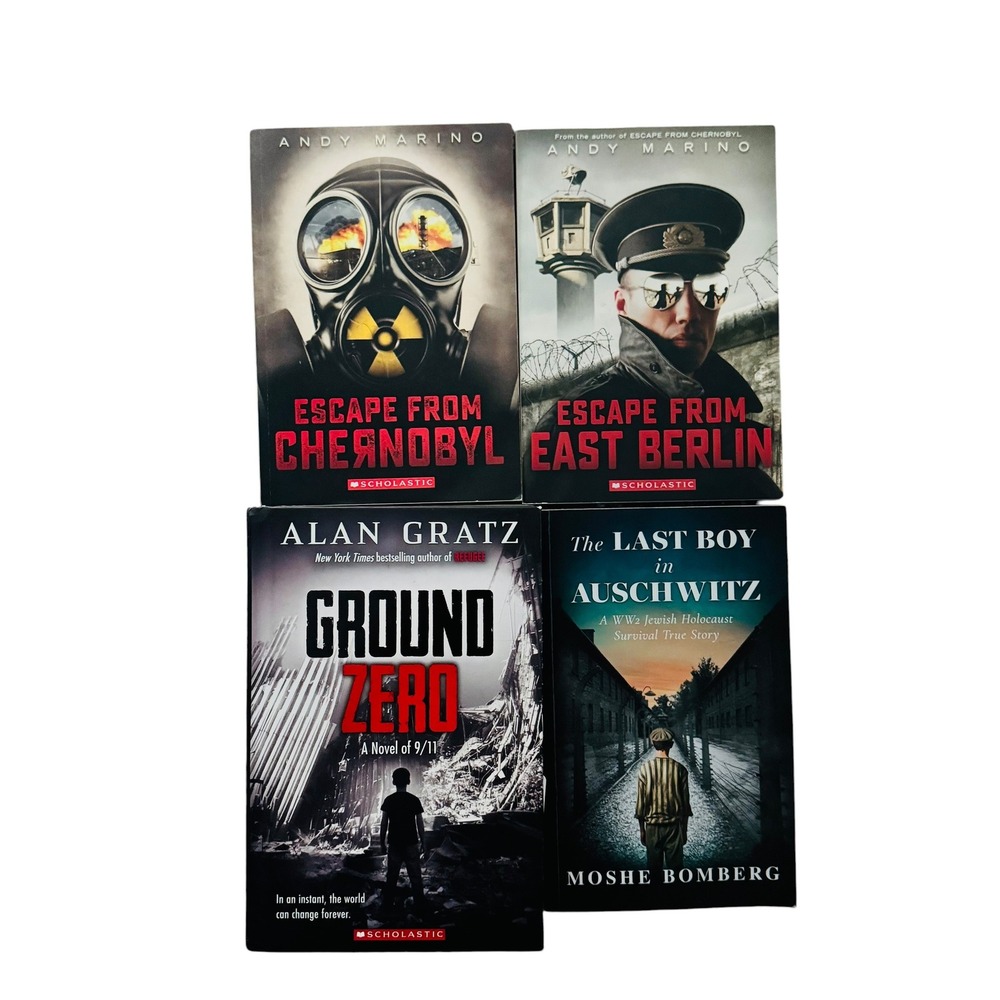 Historical Fiction Book Lot Ground Zero Chernobyl East Berlin 4 Books Young